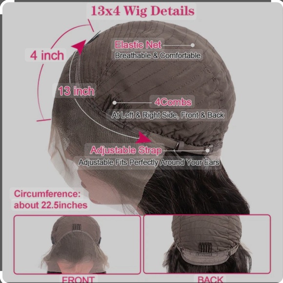 12” Ombré T1B/4 Brown, Bob Cut Lacefront Wig - Picture 13 of 13